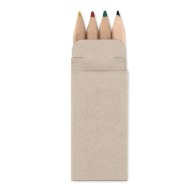 Set 4 mini crayons de couleur logotés