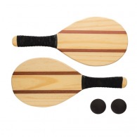 Set of frescobol wooden rackets