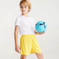 Pantalón corto deportivo con slip interior y cintura elástica con cordón de ajuste CALCIO (Tallas de niño)