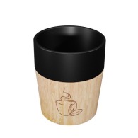 Mug en céramique et bambou aimanté