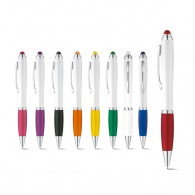 Bicolor stylus with metal clip