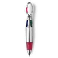 4-Farben-Stift mit Karabiner