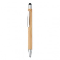 Stylo stylet publicitaire bambou