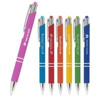 Rubber touch metal pencil