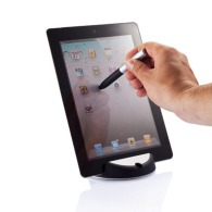 Tablet stand with a chef's pen