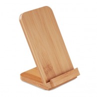 Bamboo stand with 5W wireless charger