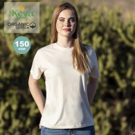 T-Shirt Femme publicitaire KEYA en coton BIO 150g/m2 et finition naturelle