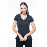 supima® T-Shirt V-Ausschnitt Kurzarm Frau - Kariban
