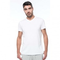 supima® T-Shirt mit V-Ausschnitt und kurzen Ärmeln für Männer - Kariban
