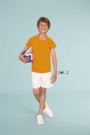 camiseta deportiva para niños de mangas raglán - blanca