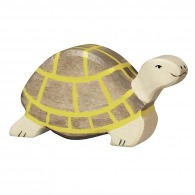 Brown/yellow wooden turtle