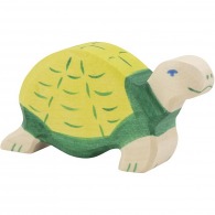 Green/yellow wooden turtle