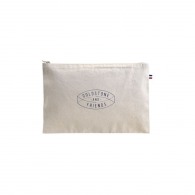 20x13 GOTS organic cotton pencil case made in France