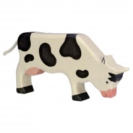 Vache en bois 16cm