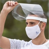 Tilting protective visor