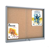 VITRINE Visual-Displays Coulissante LIEGE personnalisable 18 Feuilles