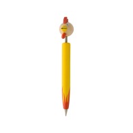 Zoom stylo à bille avec animal, coq