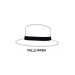 Chapeau en papier écru BORSALINO (Sur-mesure), chapeau de paille publicitaire