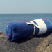 Serviette de plage éco-conçue, Serviette ou drap de plage reclame