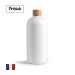 Bouteille 75cl blanche rPET - fabrication France, Gourde écologique publicitaire
