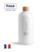 Bouteille 75cl blanche rPET - fabrication France, Gourde écologique publicitaire