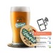 Sous-verre en bois avec puce NFC - gravure laser, sous-verre et sous-bock pubblicitario