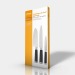 Set 3 couteaux type japonais en coffret, couteau de cuisine publicitaire Set 3 couteaux type japonais en coffret, couteau de cuisine publicitaire