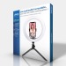 Ring light avec trépied, Porte-téléphone portable et support, socle, base pour smartphone publicitaire