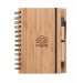 BAMBLOC - Cuaderno y lápiz de bambú, cuaderno espiral publicidad