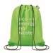 Sac cordelette en rPET 190g, Sac shopping durable publicitaire