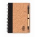 Product thumbnail Recycled A5 notebook with cork finish 4