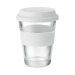 Mug en verre 350ml couvercle silicone, mug et gobelet à couvercle publicitaire