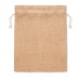 Sac cadeau moyen en jute, Sac en toile de jute publicitaire