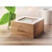 Teebox aus Bambus, Teedose Werbung