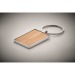 Miniaturansicht des Produkts Rechteckiger Schlüsselanhänger aus Bambus und Metall 4