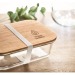 Lunchbox aus Glas und Bambus, Nachhaltige Lunchbox Werbung