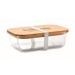 Lunchbox en verre et bambou, Lunchbox durable publicitaire