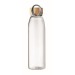 Botella de cristal de 50 cl con tapa de bambú adjunta regalo de empresa