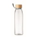50cl Glasflasche mit aufgesetztem Bambusdeckel Geschäftsgeschenk