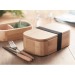 Lunch box en bambou 650ml, boîte repas publicitaire