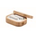 Écouteurs TWS étui en bambou - Jazz Bamboo, oreillette Bluetooth pubblicitario