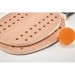 Set beach tennis en bois de ros, raquettes de plage ou beach tennis publicitaire