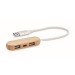 Hub USB 3 ports câble 2 en 1 cadeau d’entreprise