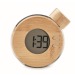 Horloge à eau LCD en bambou, horloge écologique publicitaire