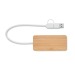 Hub USB 3 ports en bambou regalo d'azienda