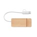 Hub USB 4 ports en bambou, Hub pubblicitario