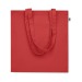 Grand sac shopping coloré en coton bio 220g/m², Sac shopping durable publicitaire