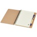 Carnet de notes recyclé avec stylo Priestly, carnet avec stylo publicitaire