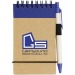 Bloc de notas reciclado tamaño A7 con bolígrafo Zuse, cuaderno con bolígrafo publicidad