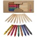 Kit de crayons et crayons gras colorés 19 pièces Lucky, Crayon gras et crayon de cire publicitaire